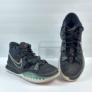 Nike Kyrie 7 Brooklyn Basketball Shoes Mens 9 Black White Air Zoom Sneakers
